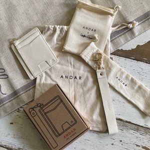 Andar Denner wallet Ivory with GOLD